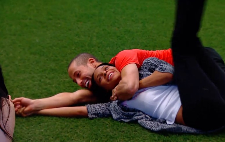 Adel & Ika wrestle on Big Brother Canada 2