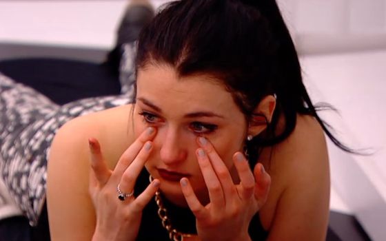 Rachelle crying on Big Brother Canada