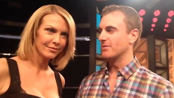 Risha Denner with ET Canada's Graeme O'Neil