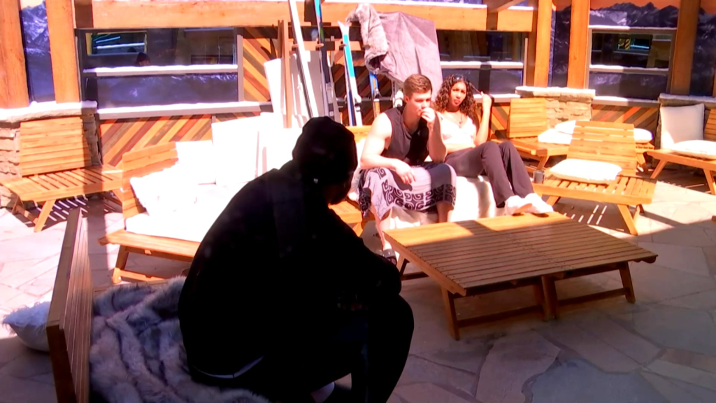 Big Brother Canada 12-Anthony talking to Lexus and Matt